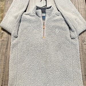 The Southern Shirt Company Light Gray Sherpa Pullover